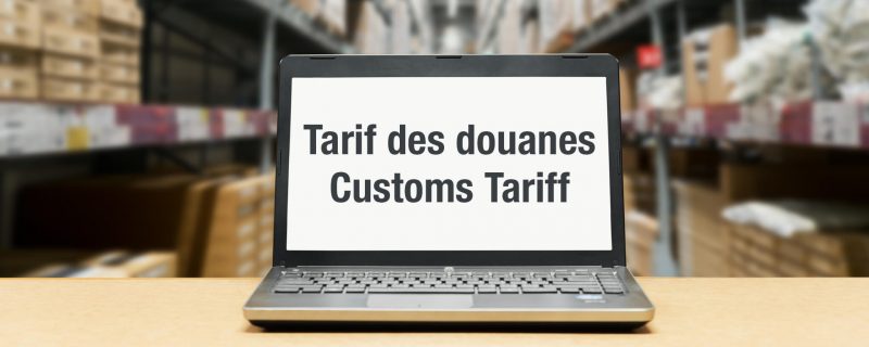 customs tariff import/export